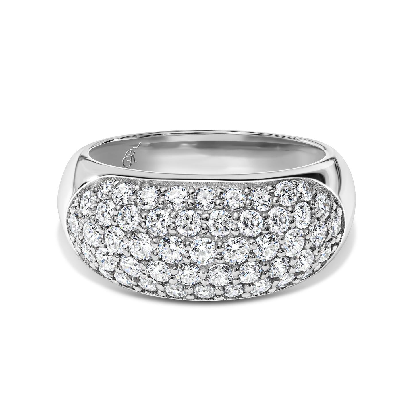 Diamond Pave Dome Ring