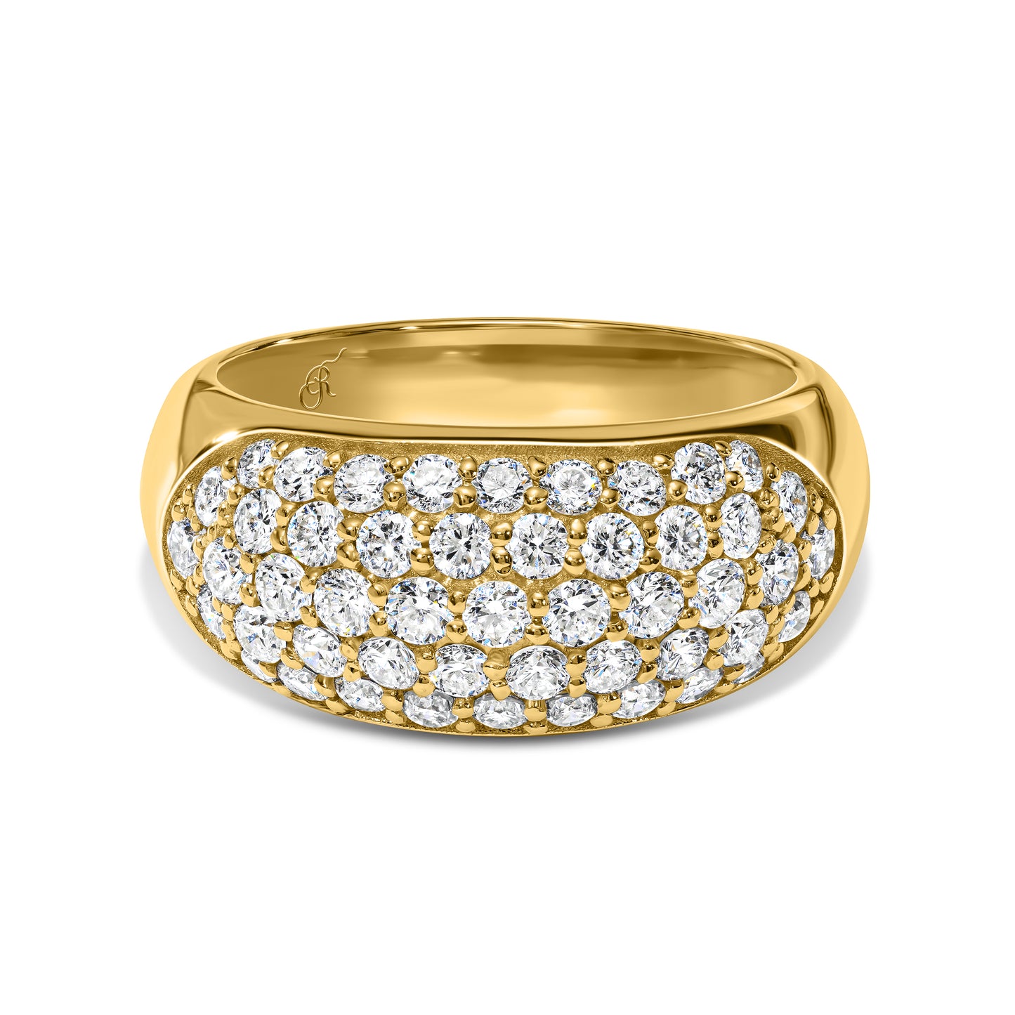 Diamond Pave Dome Ring
