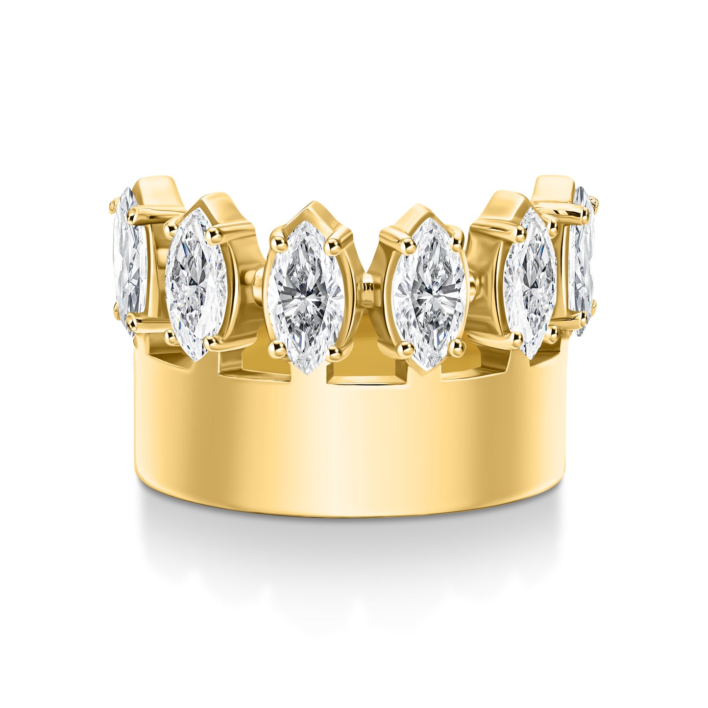 "The Crown" Marquise Diamond Band