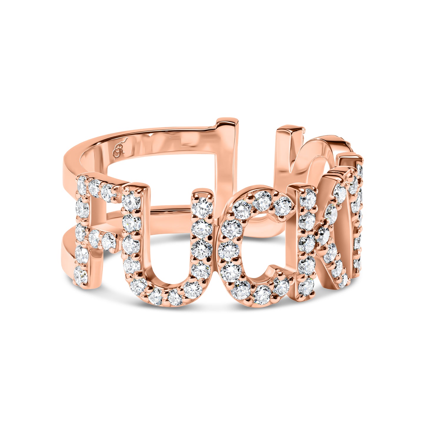 Diamond Pavé ‘FUCKYOU’ Ring