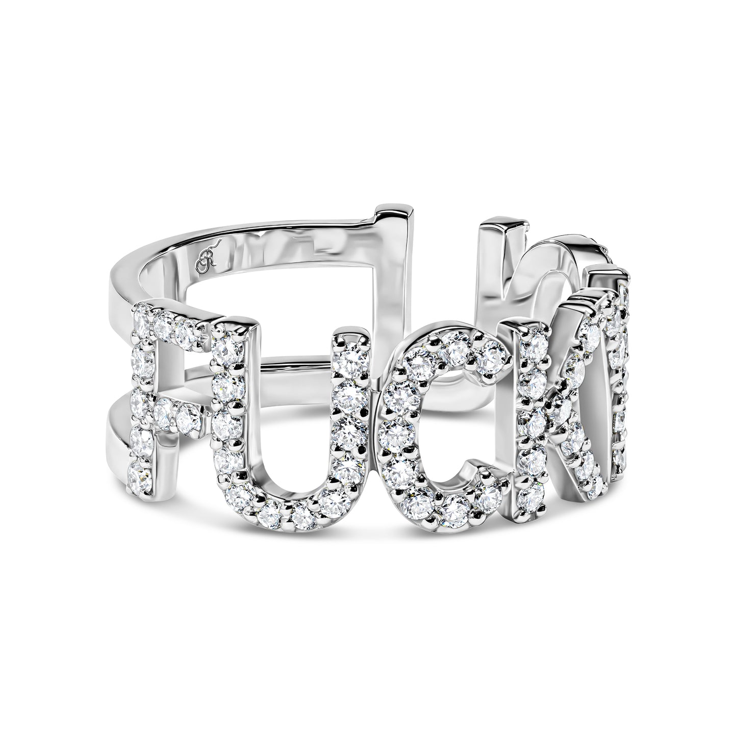 Diamond Pavé ‘FUCKYOU’ Ring