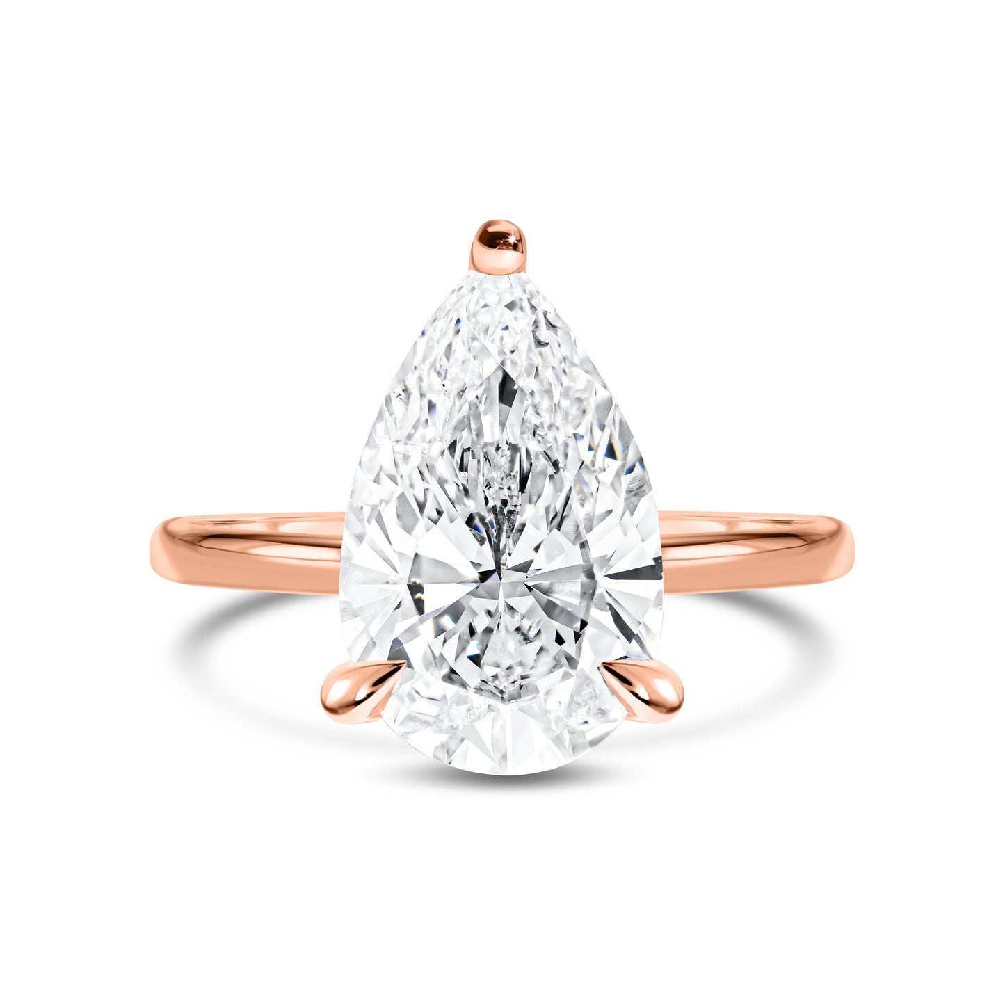 Pear Shaped Diamond Solitaire