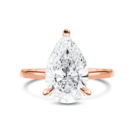 Pear Shaped Diamond Solitaire