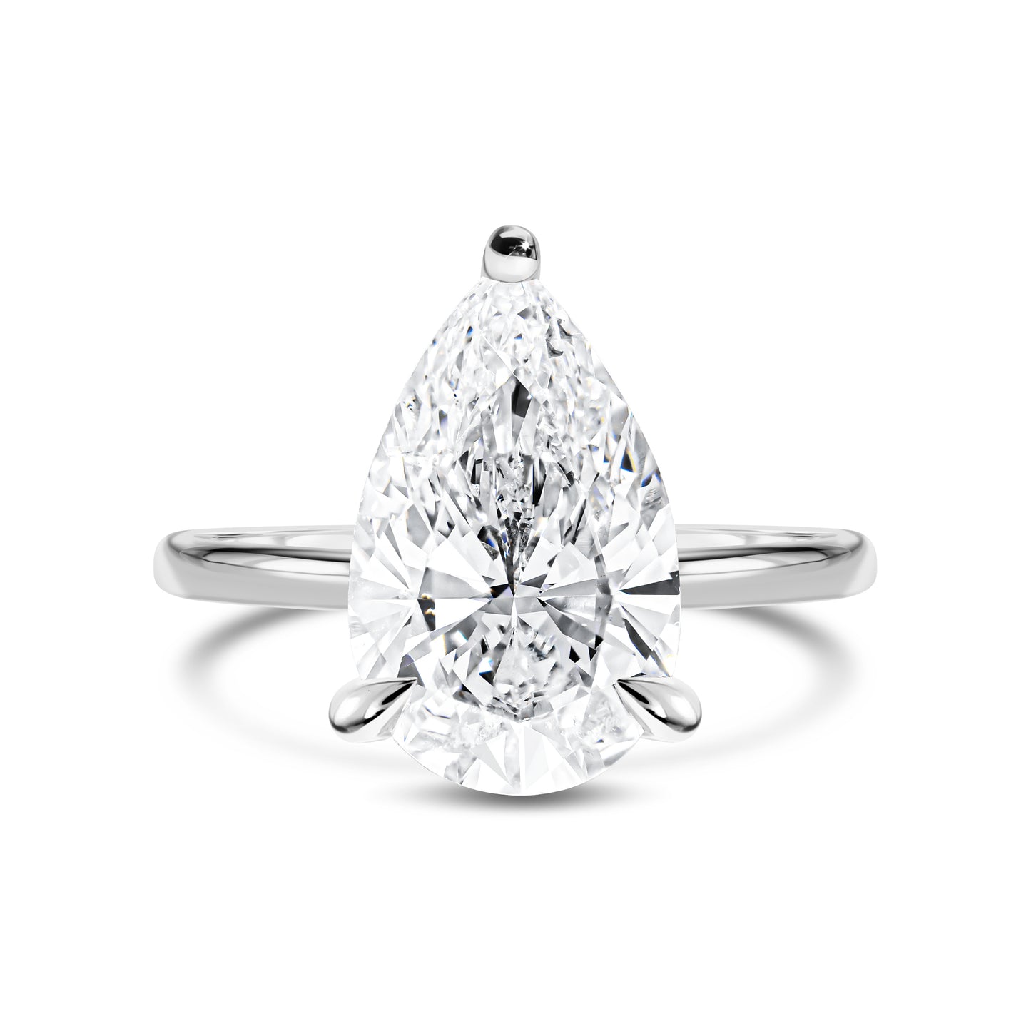 Pear Shaped Diamond Solitaire