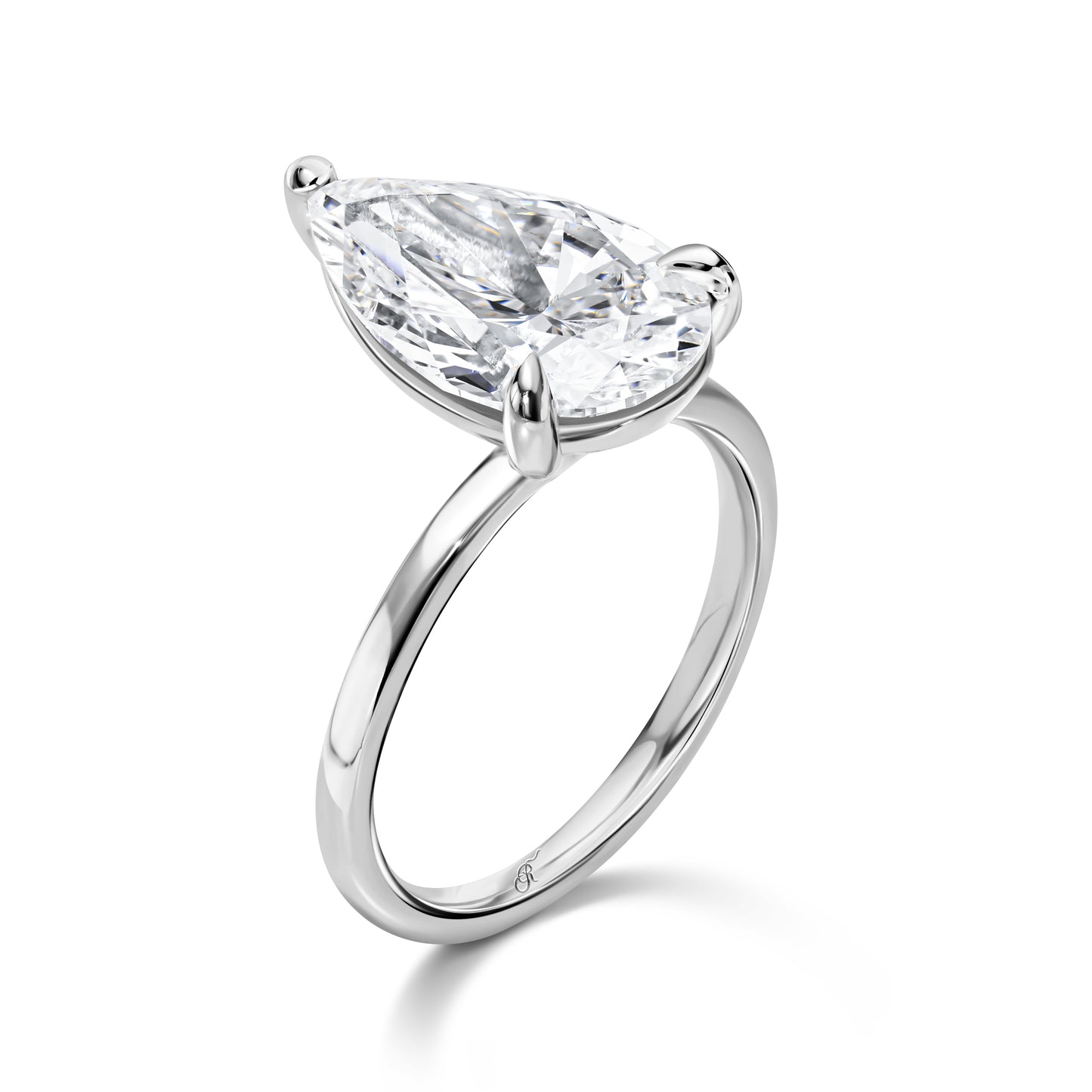 Pear Shaped Diamond Solitaire