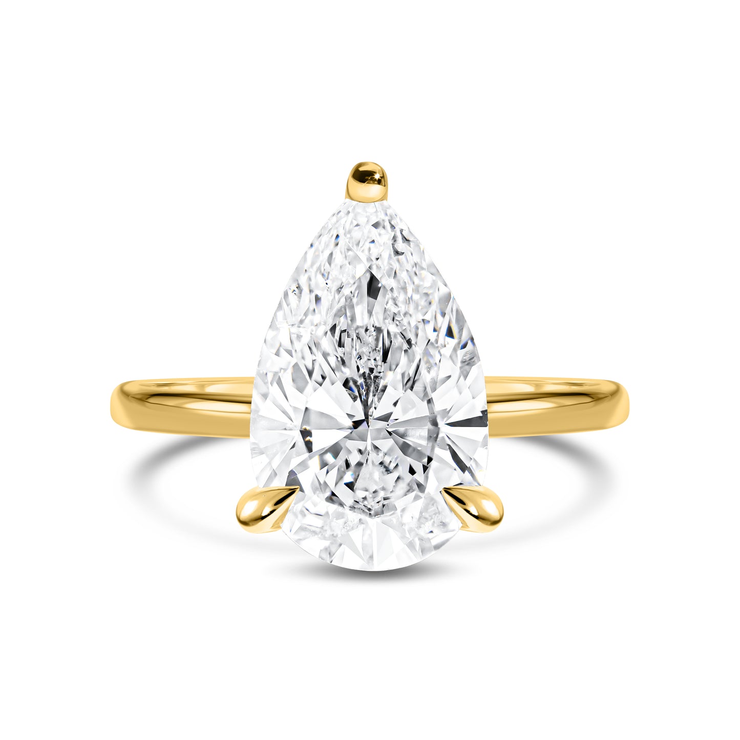 Pear Shaped Diamond Solitaire