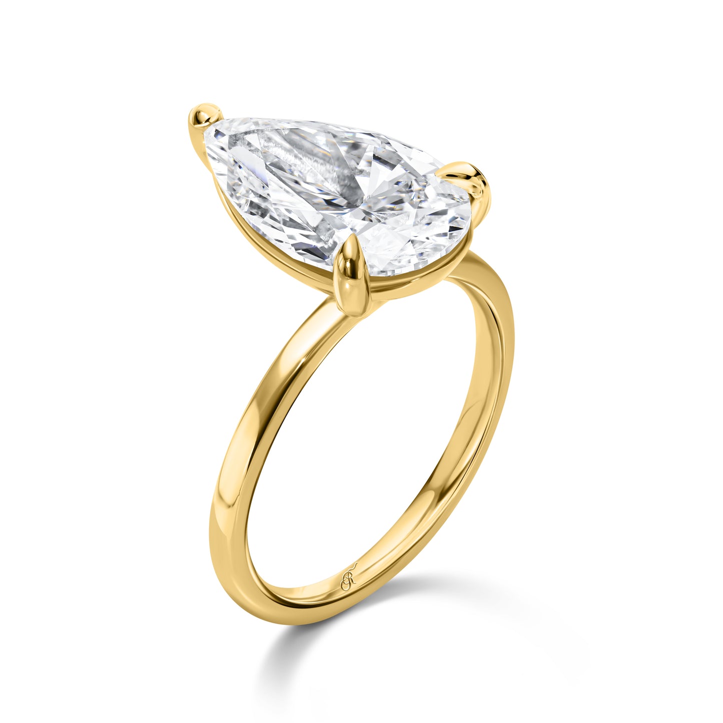 Pear Shaped Diamond Solitaire