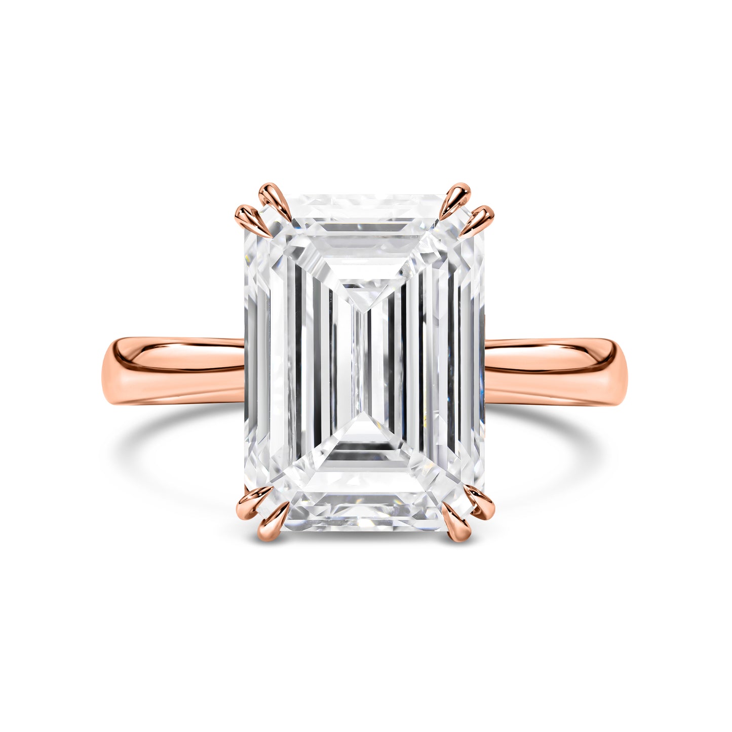Emerald Cut Diamond Solitaire Ring