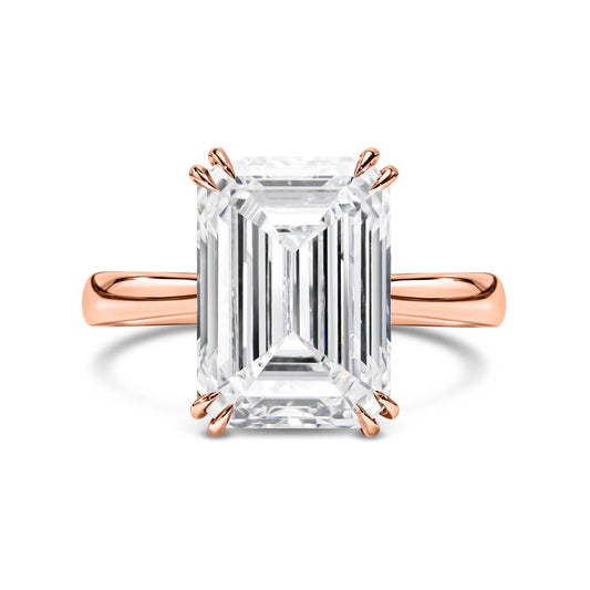 Emerald Cut Diamond Solitaire Ring