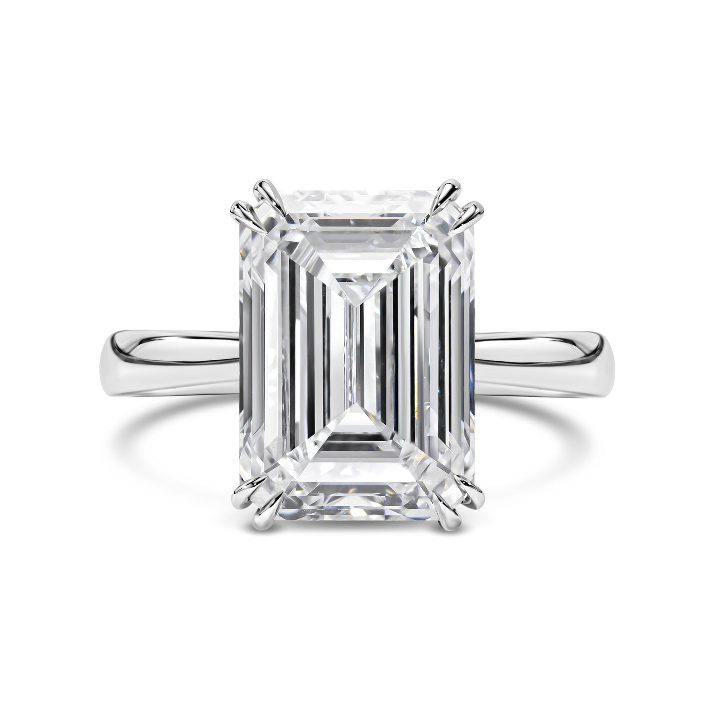 Emerald Cut Diamond Solitaire Ring