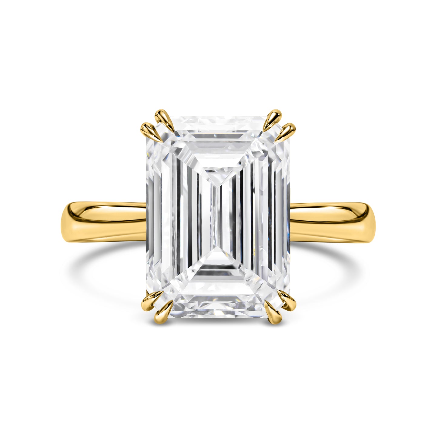 Emerald Cut Diamond Solitaire Ring