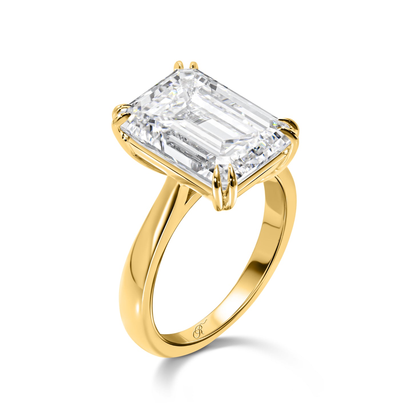 Emerald Cut Diamond Solitaire Ring