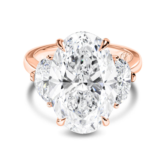 Oval Trio Diamond Ring