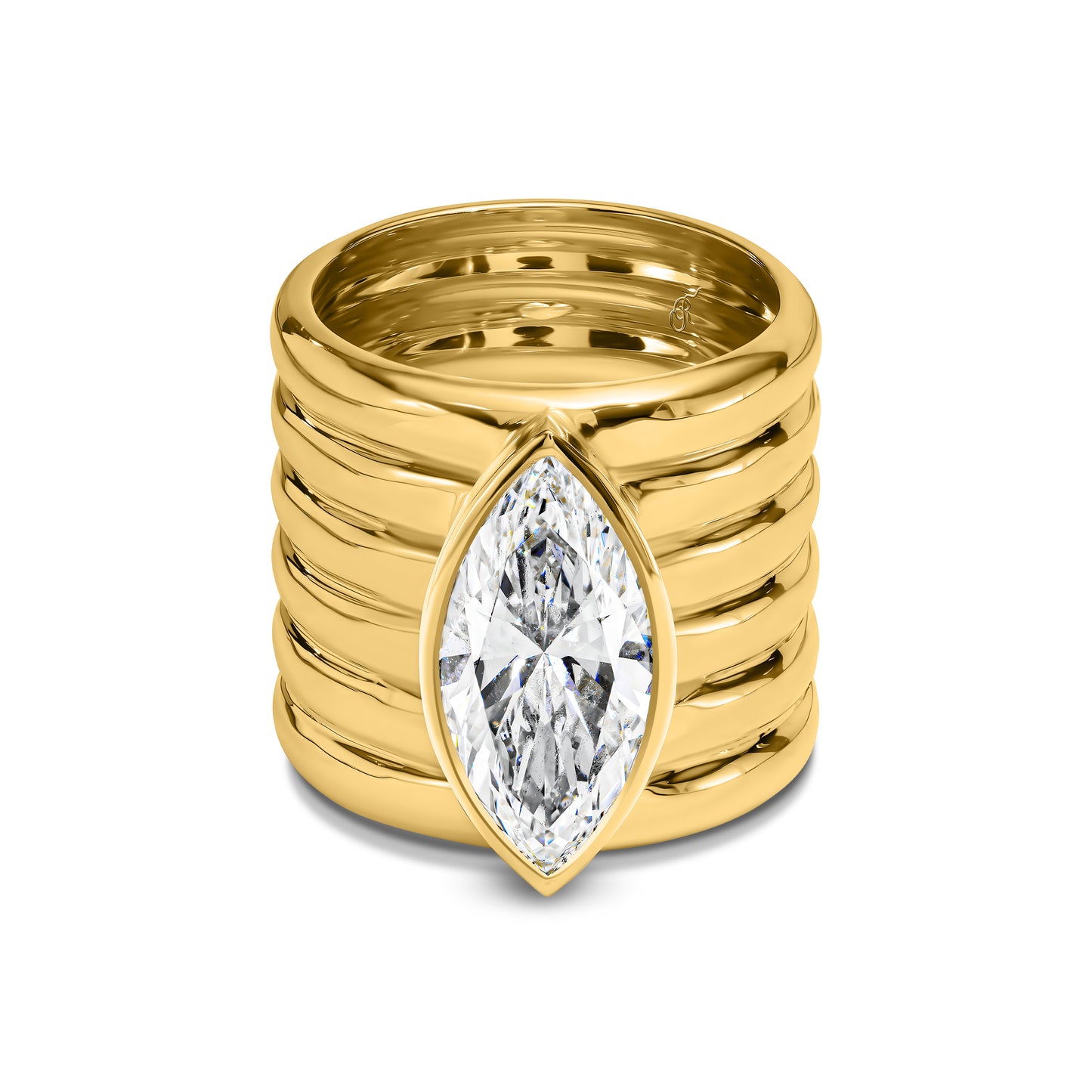 Bold Marquise Diamond Statement Ring