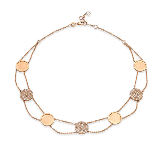 The Orbit Diamond Medallion Necklace