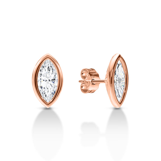 Marquise Diamond Studs