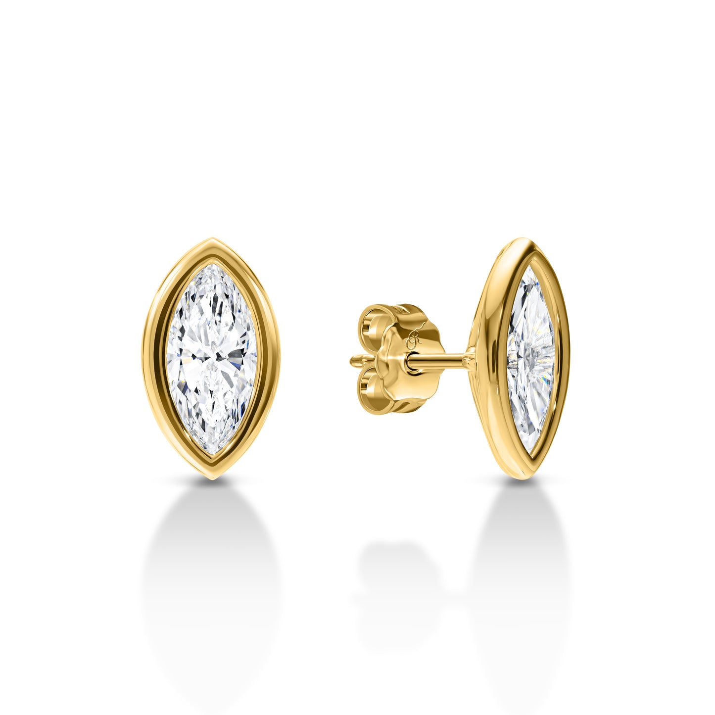 Marquise Diamond Studs