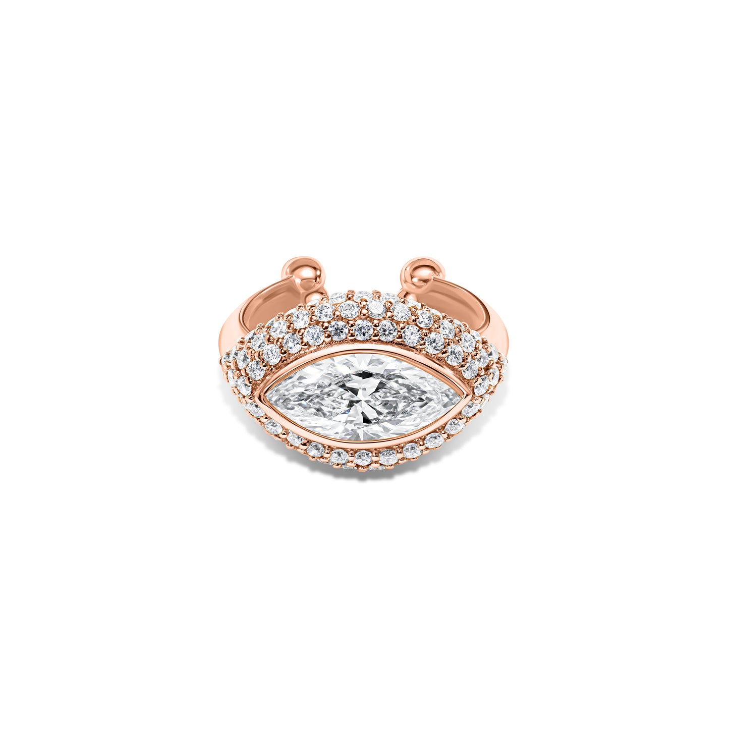 Marquise Diamond Pavé Ear Cuff