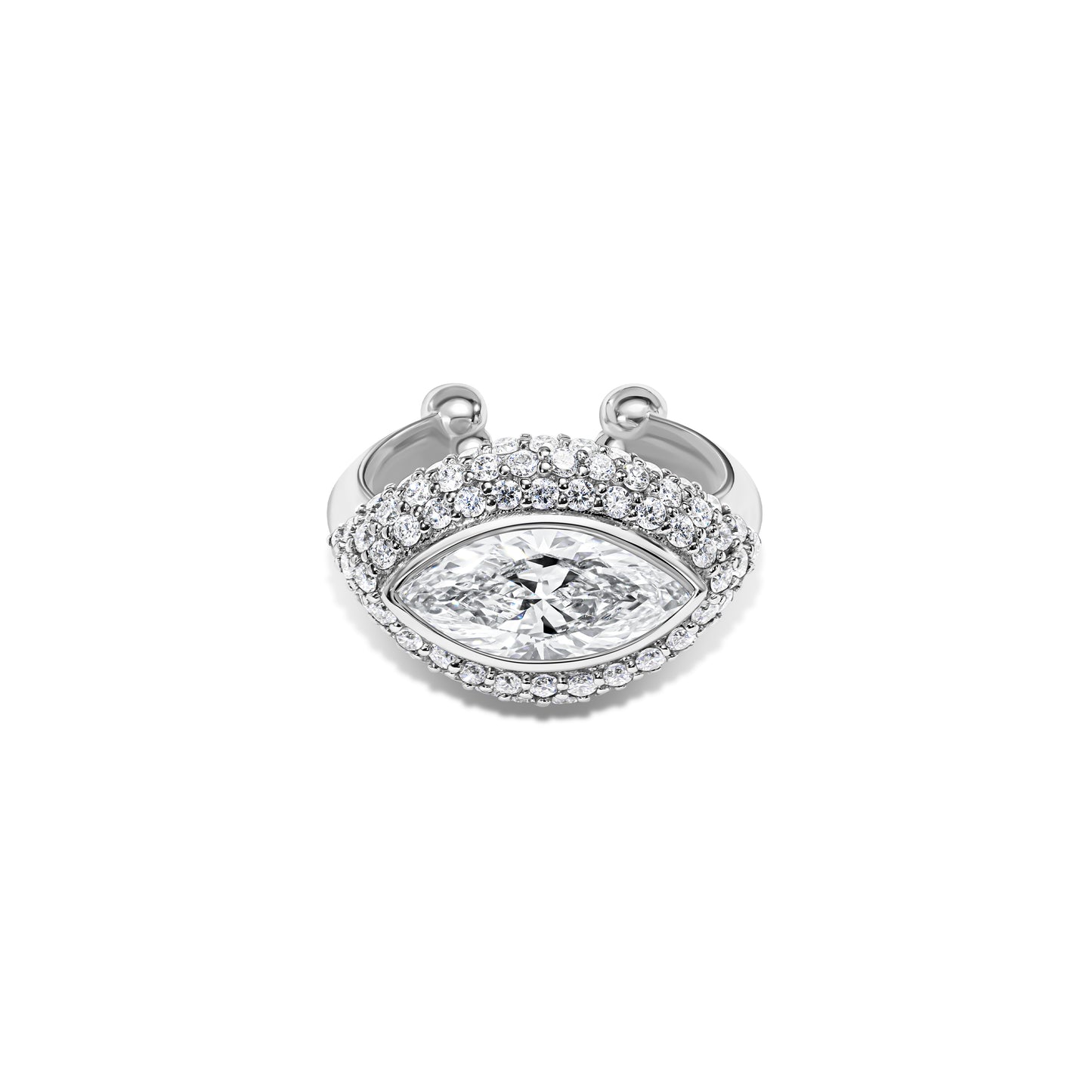 Marquise Diamond Pavé Ear Cuff