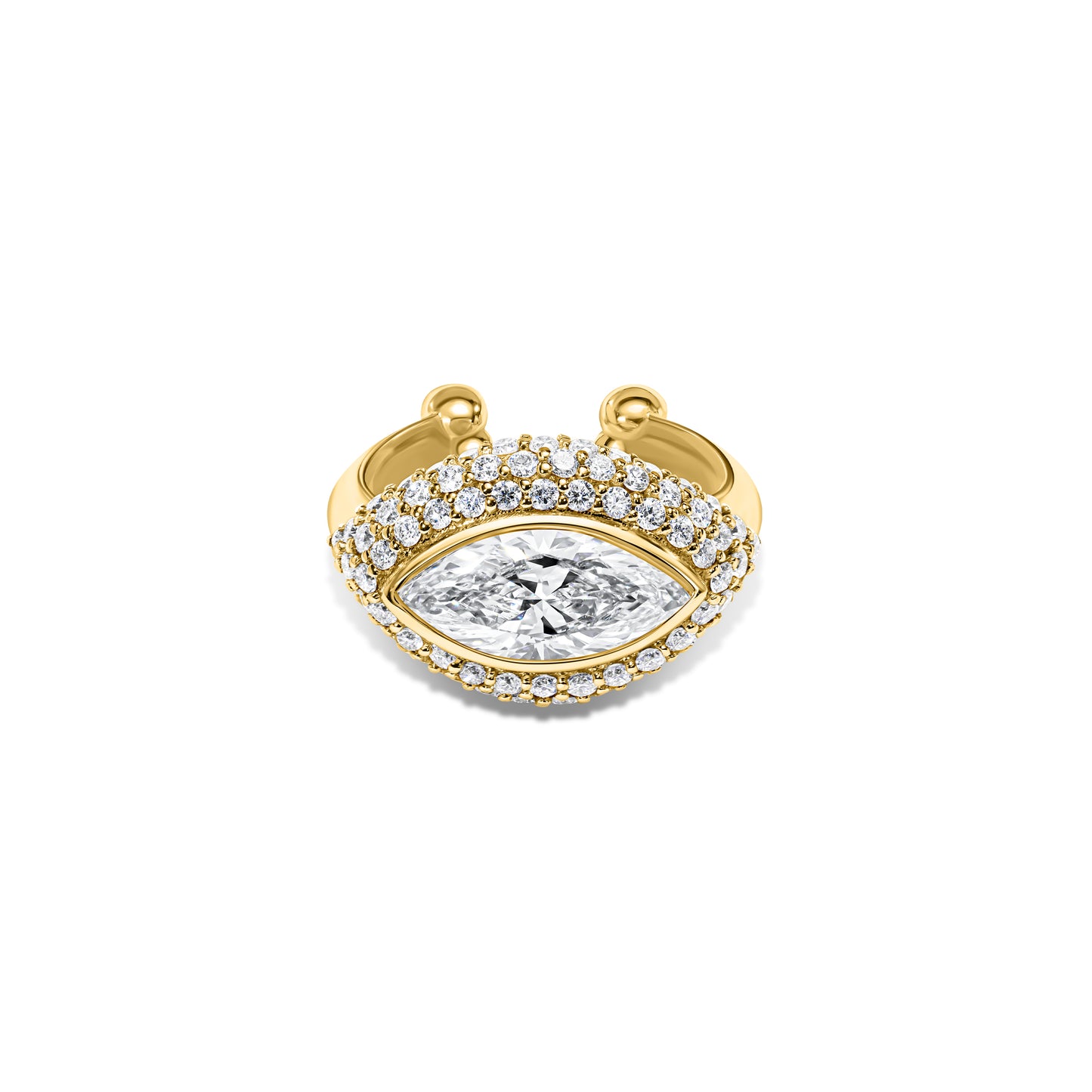 Marquise Diamond Pavé Ear Cuff