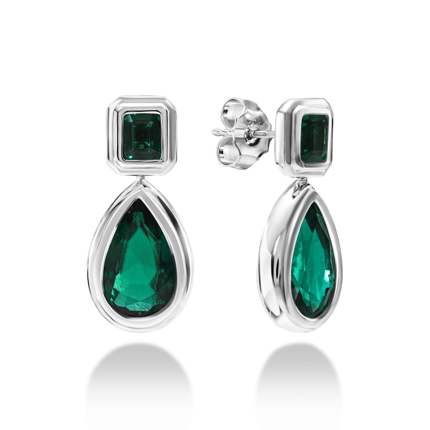 Emerald Duo Drop Earring