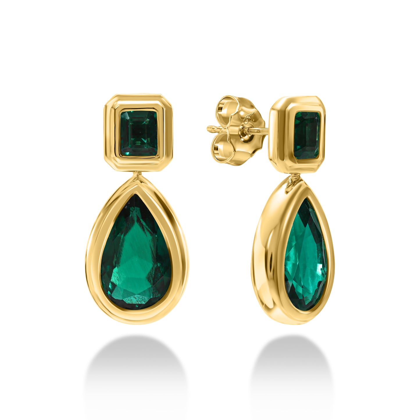 Emerald Duo Drop Earring