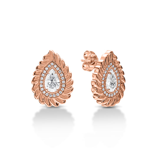 Textured Diamond Studs