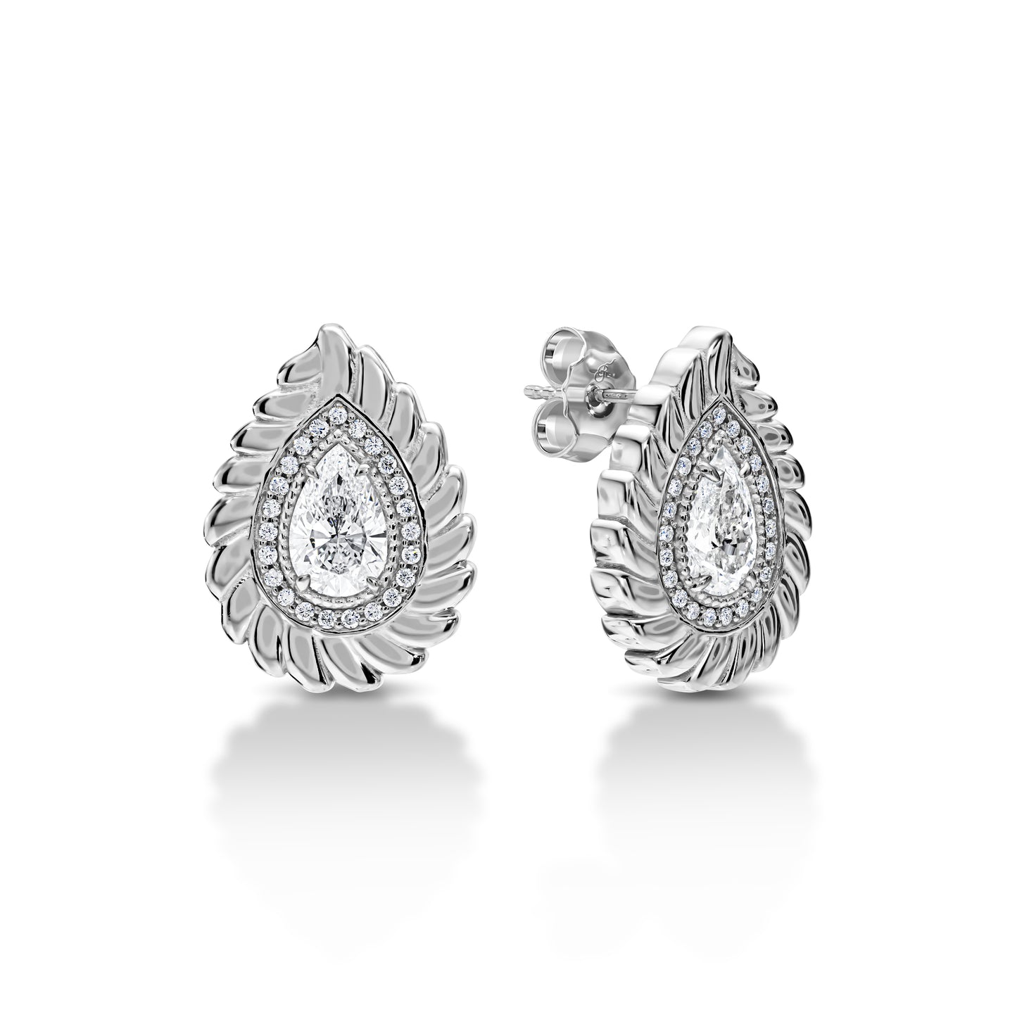 Textured Diamond Studs
