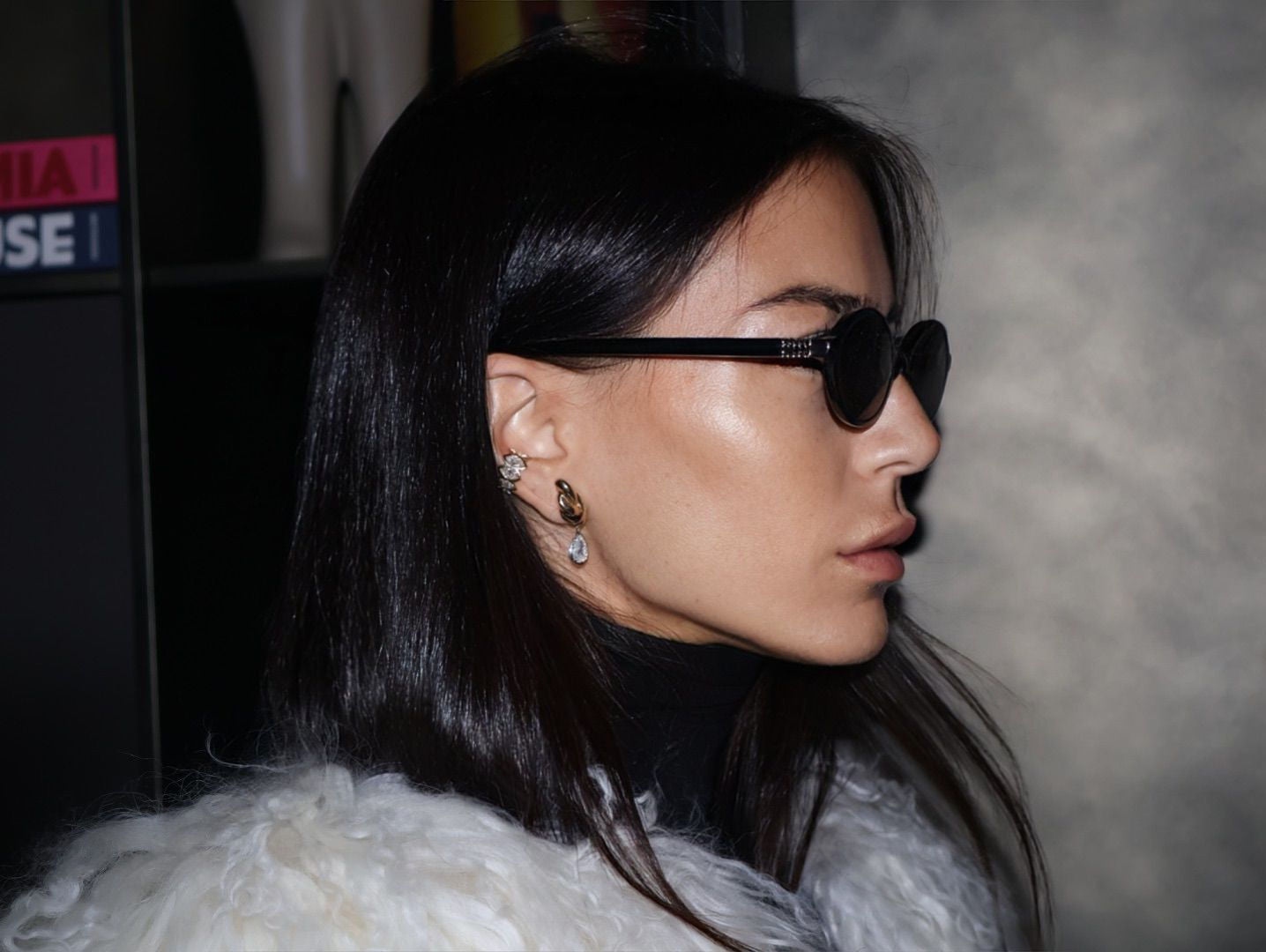 Modern Swirl Teardrop Earring
