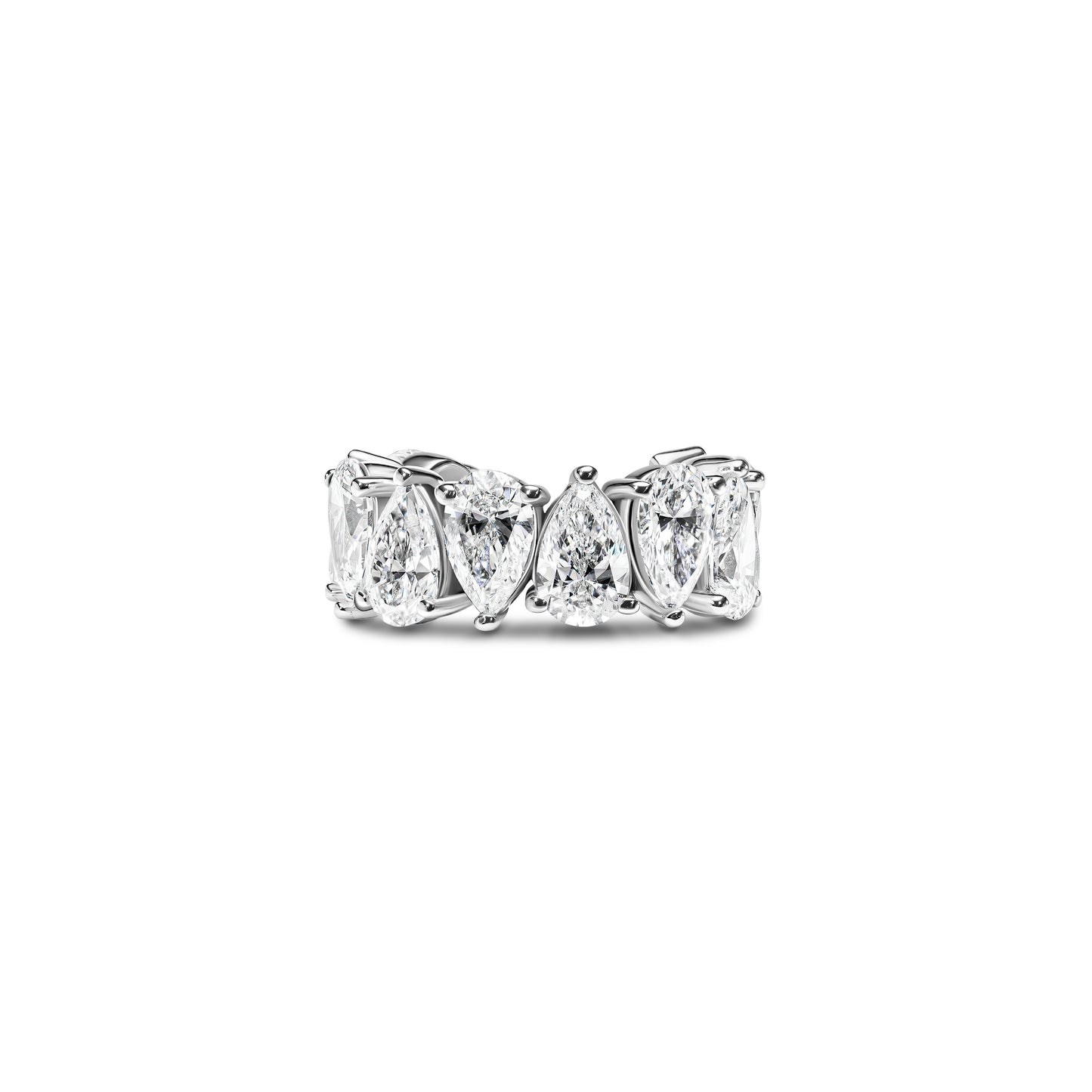 Pear Diamond Eternity Ear Cuff