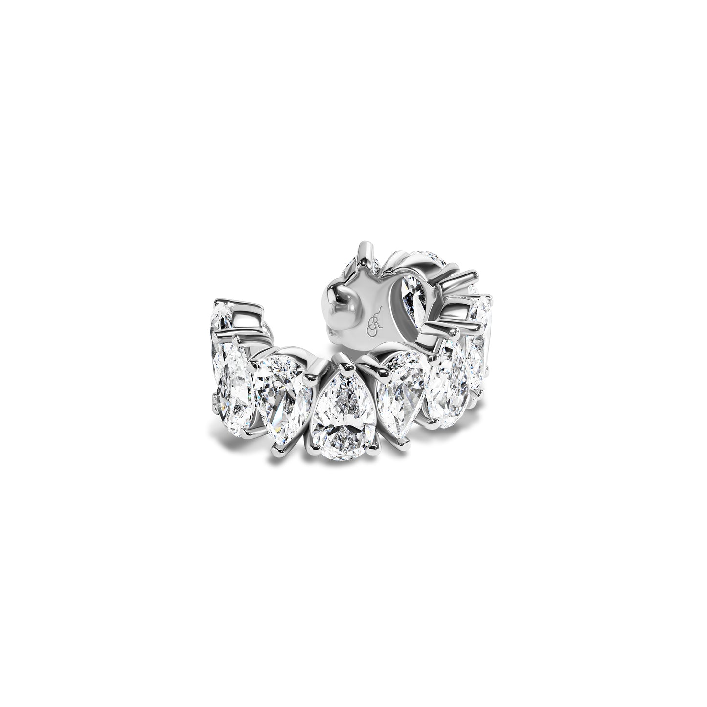 Pear Diamond Eternity Ear Cuff