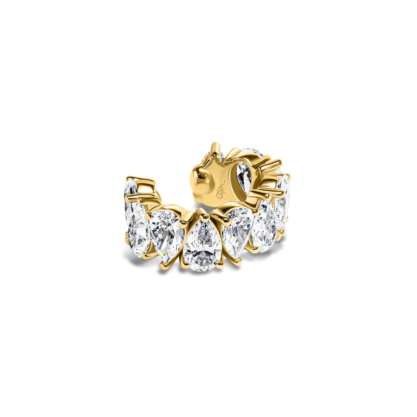 Pear Diamond Eternity Ear Cuff