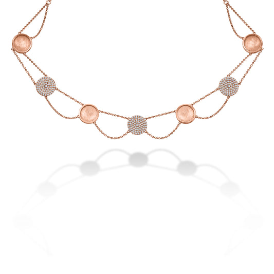 The Orbit Diamond Medallion Necklace