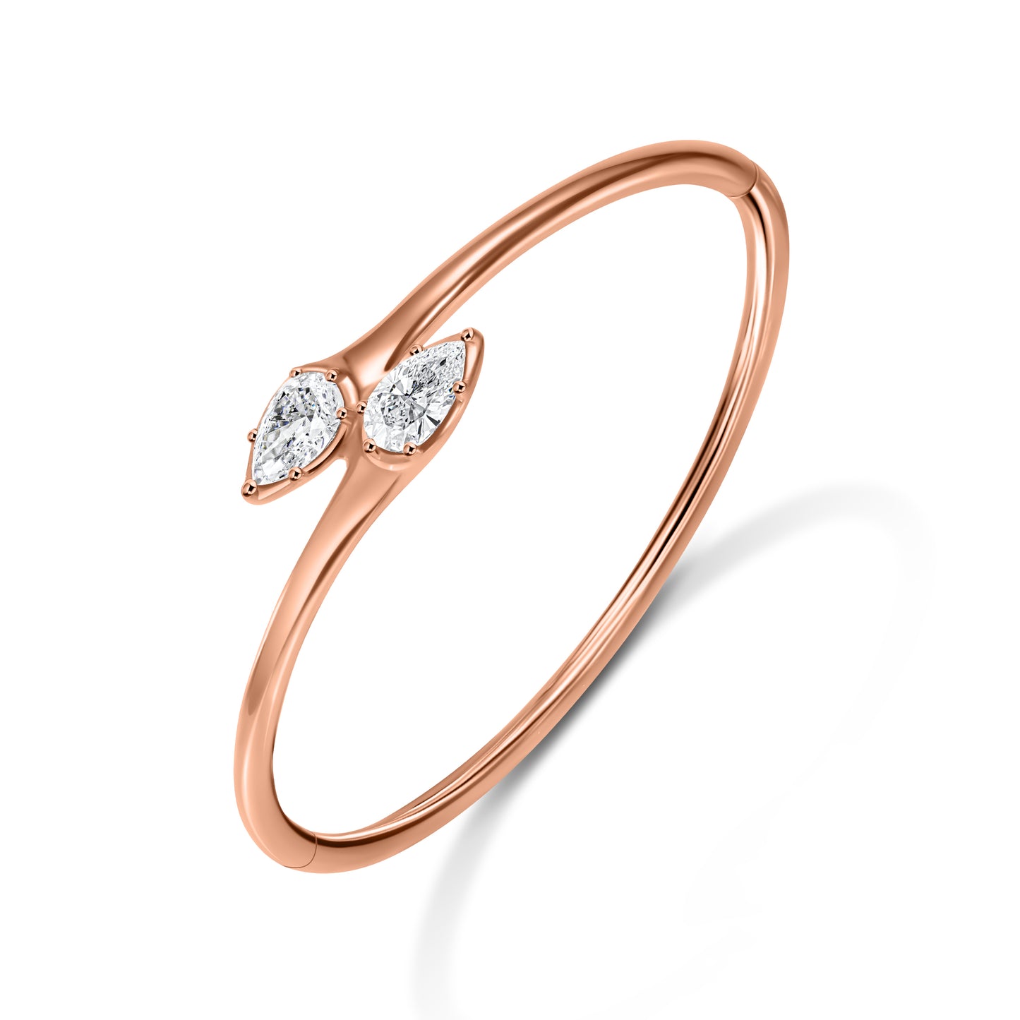 Two-Stone Diamond Bangle