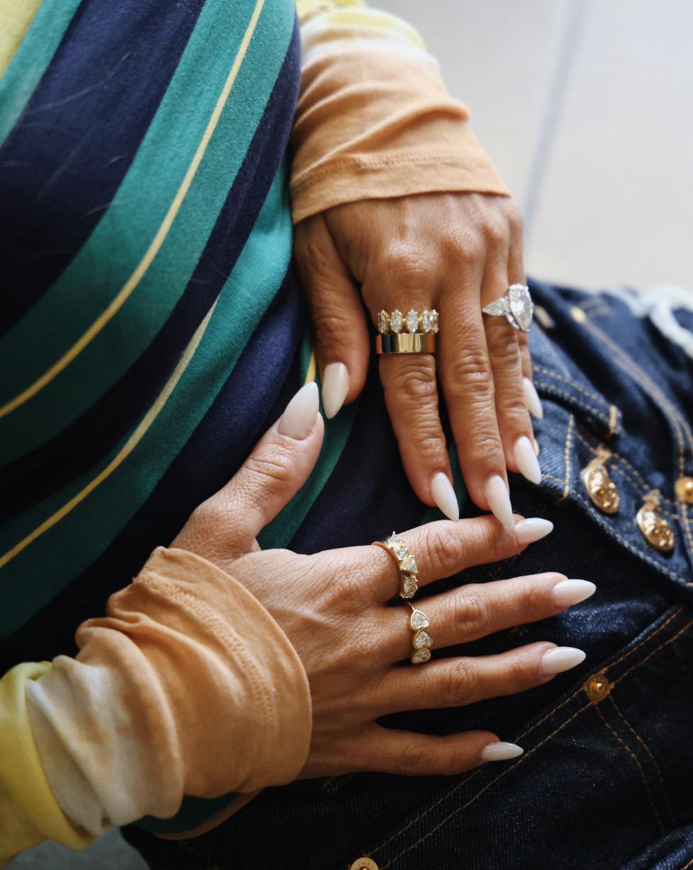 "The Crown" Marquise Diamond Band