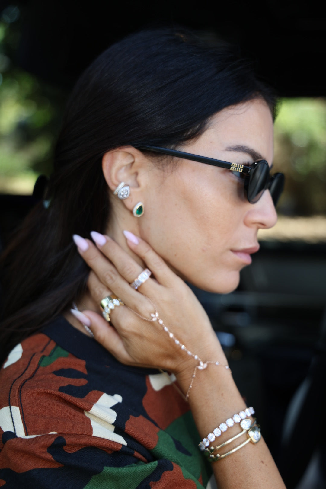 Triple Row Diamond Ear Cuff