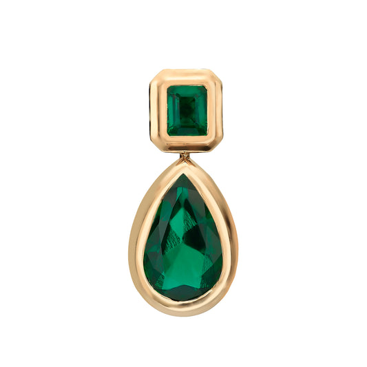 Emerald Duo Drop Earring
