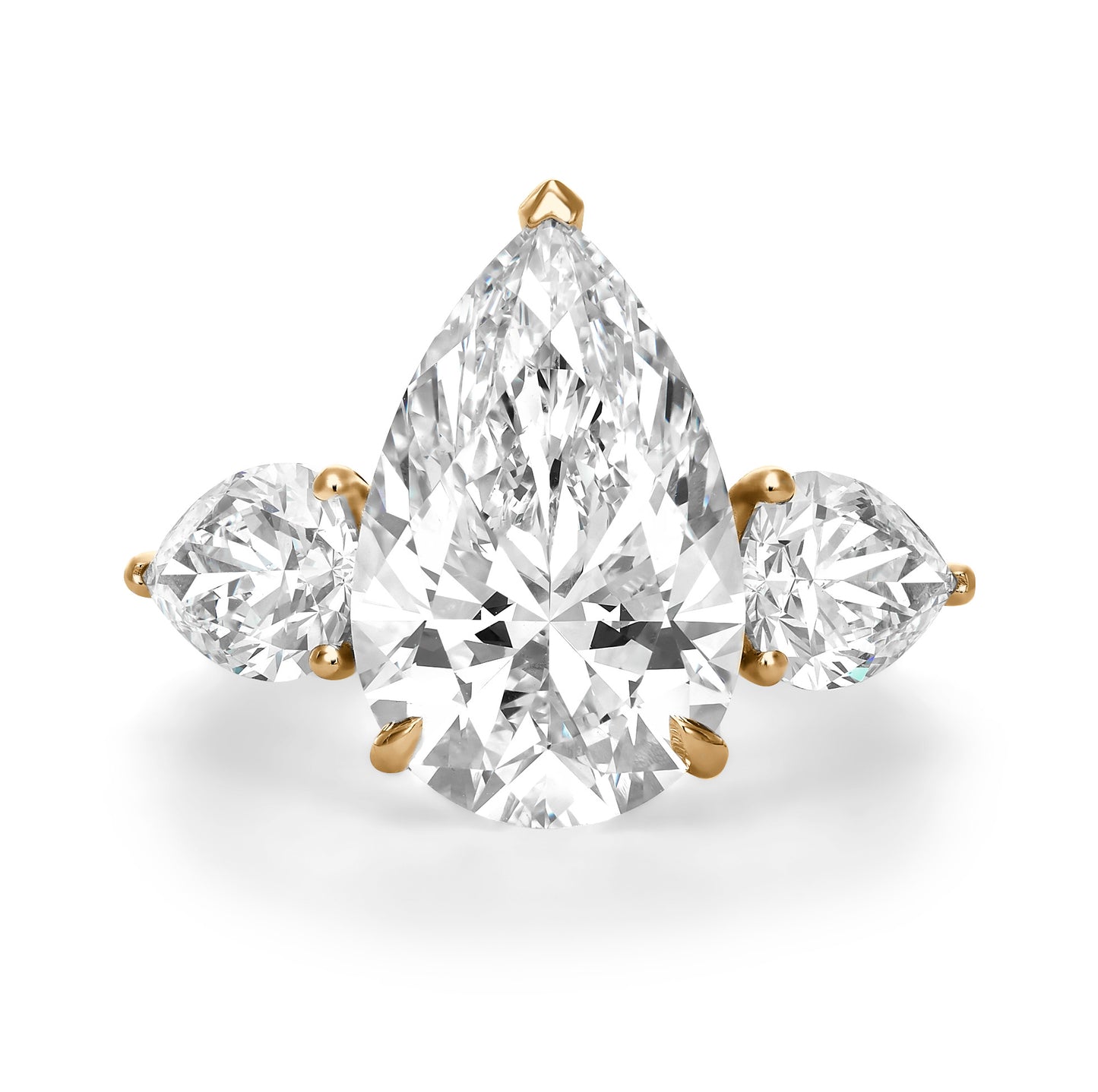 Pear Trio Diamond Ring