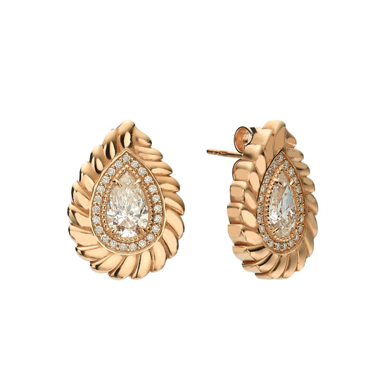 Textured Diamond Studs