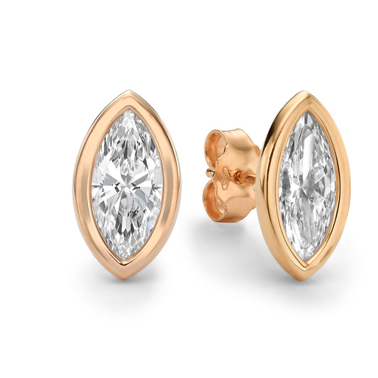 Marquise Diamond Studs