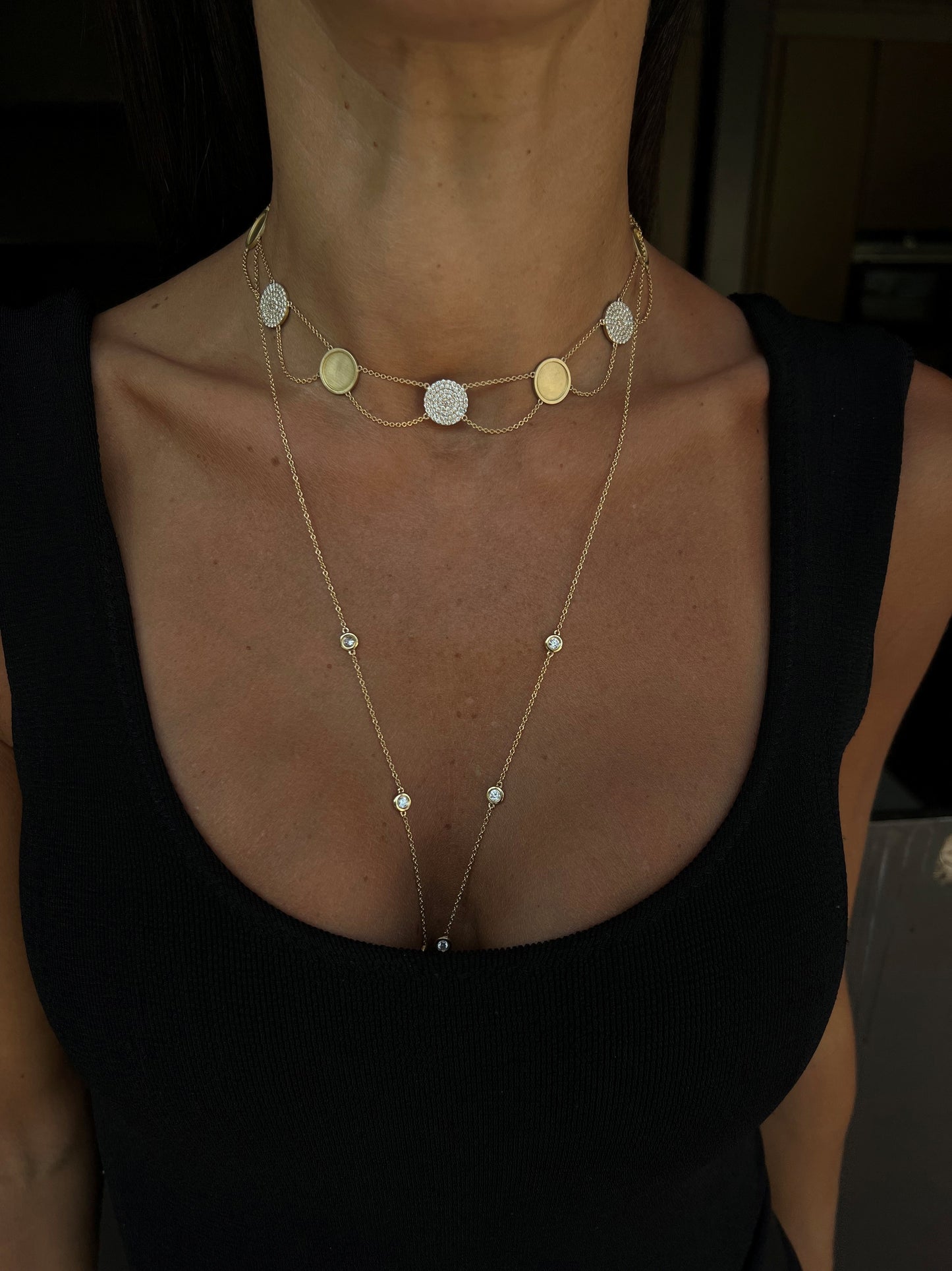 The Orbit Diamond Medallion Necklace